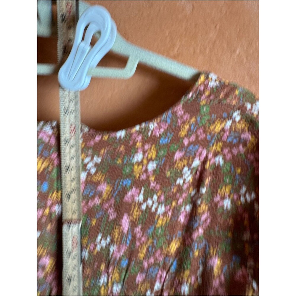 Prairie Cottagecore Dress Puff Sleeve Lace Trim Pioneer Style Small - Picture 6 of 9